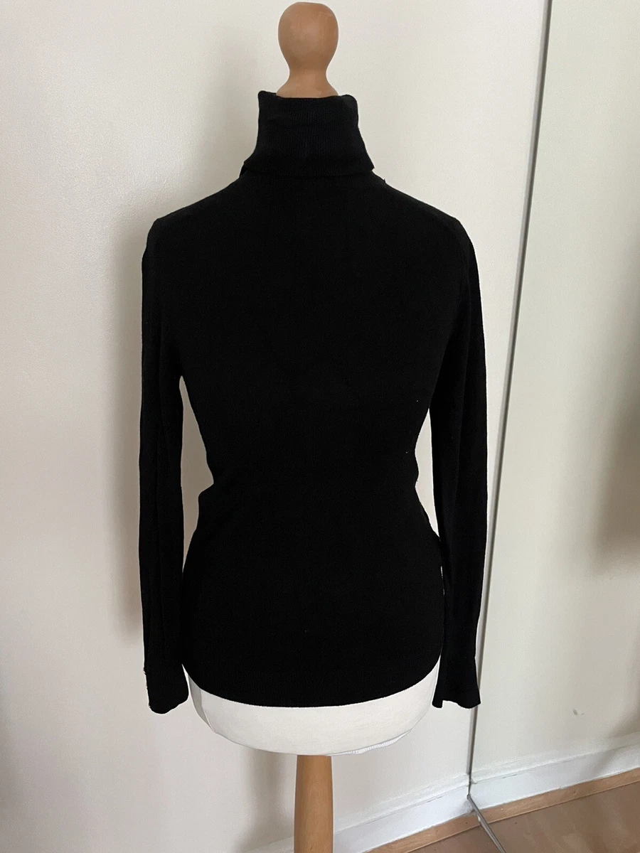 Zara ladies black polo neck jumper Clearance