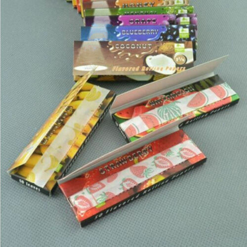 5 Packs Variety Juicy Fruit & Honey Flavored Cigarette Rolling Paper