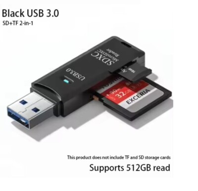 SD Karten Adapter - USB 3.0 - Micro SD XC Card Reader - Schnellversand