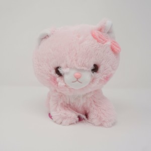 pink stuffed cat