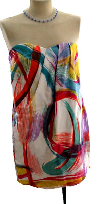 Tibi Seidenkleid Mini Gr. 4, dt. 36, wie neu, Strand und mehr, NP 300  