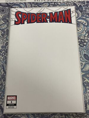 SPIDER-MAN #1 BLANK SKETCH VARIANT COVER 2022 amazing doctor octopus marvel mcu