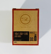 Sunlite Bicycle Inner Tube 16 x 1.5 -1.95 Schrader Valve 32mm 6311 Bike NEW