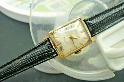 Womens 18mm SEIKO SPORTS LADY 17j 20mic Gold 6521 Vintage 1961