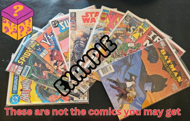 Grab Bag Random 10 Comic Book Lot Include Marvel and DC Superman & Batman & more