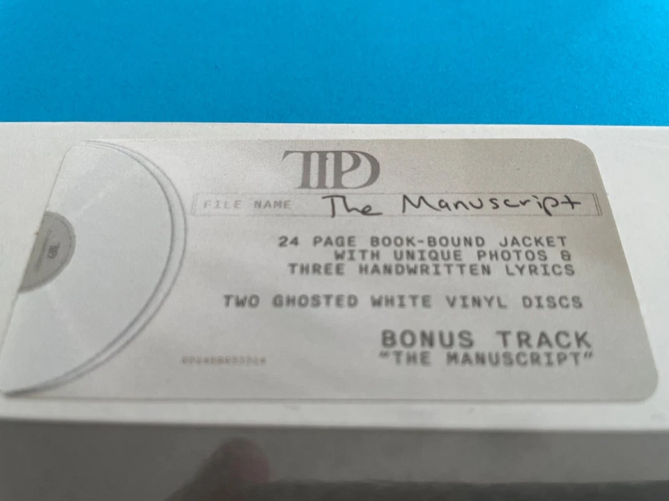 VINYLE - TAYLOR SWIFT - THE TORTURED POETS DEPARTMENT - NEUF SOUS BLISTER - Photo 2/3