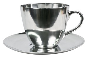39cm Giant Tea Coffee Cup Saucer Aluminium Decor