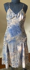 Blue Floral Patterned Summer Dress