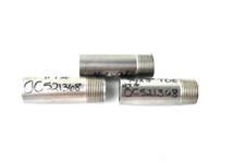 NIP 3/4" X 3" SCH80S TOESMLS 316SS Lot Of 3