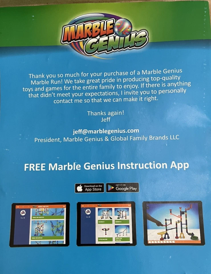 Marble Genius Marble Run Extreme Set - 300 Complete Pieces + Free Instruction - Image 2 of 4