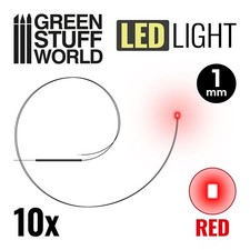 RED micro LED Lights - 1mm - Scenery Miniature lighting train infinity tiny