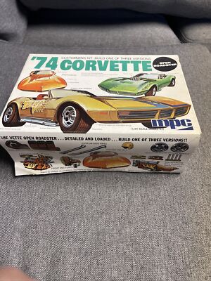 Vtg Mpc 74 Corvette Open Roadster 1:25 Model Kit 1-7406 Unbuilt