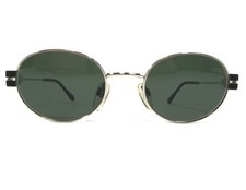 Vogue Sunglasses VO3225-S 424 Silver Round Frames with Green Lenses 50-20-130