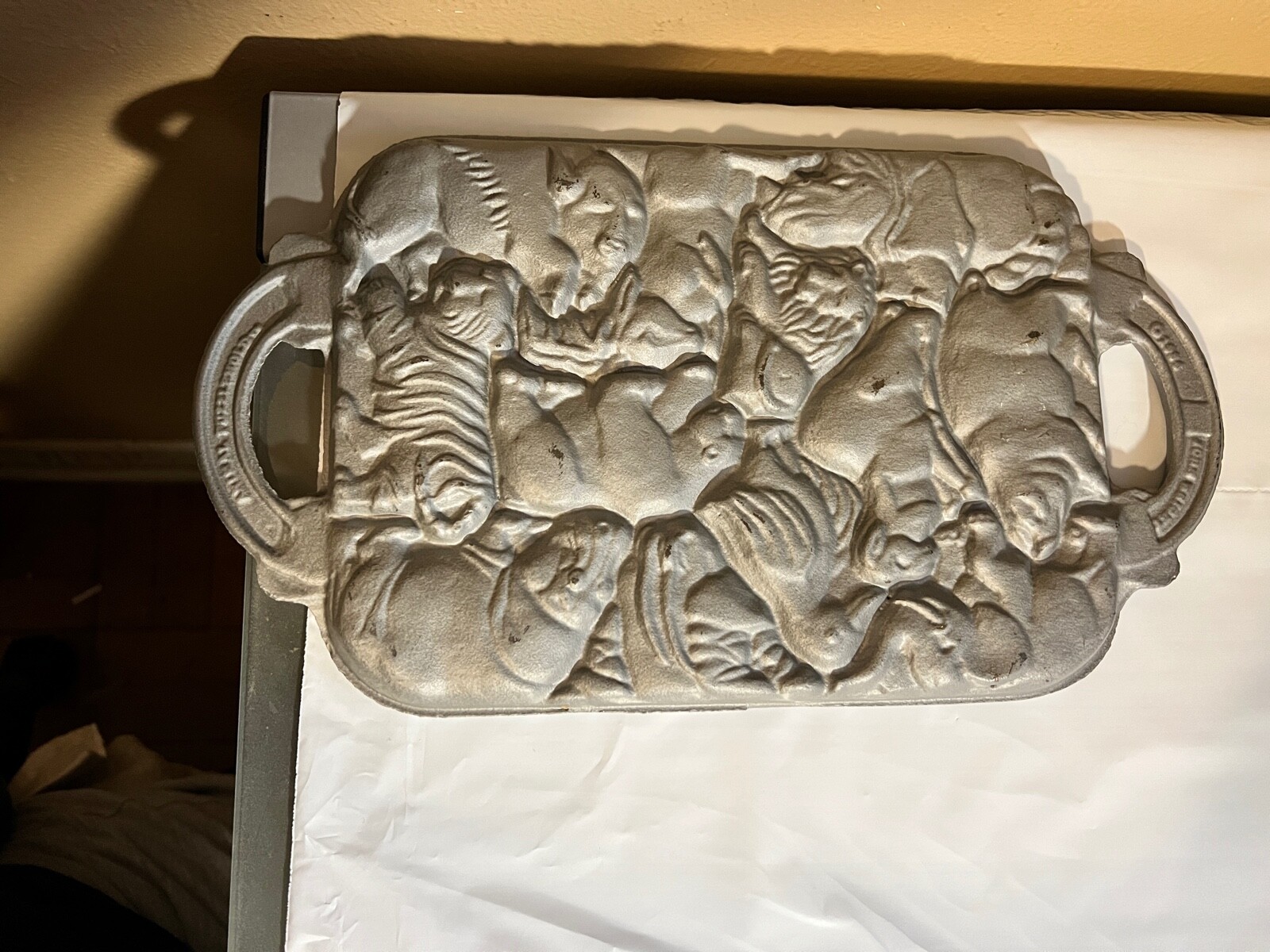 John Wright 1984 Cast Iron Animal Puzzle Mold Vintage eBay