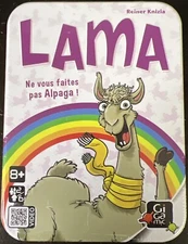 Gigamic- LAMA CARD GAME Reiner India New in Sealed Tin AMLAMA A partir de 8 ans