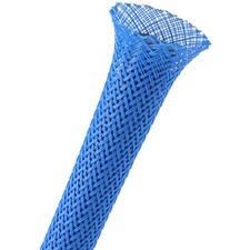 Techflex 1/2" Expandable Sleeving 25 ft. Neon Blue