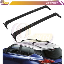 Roof Rack Set Cross Bar Luggage Cargo Carrier Black For 2018-2021 Nissan Kicks