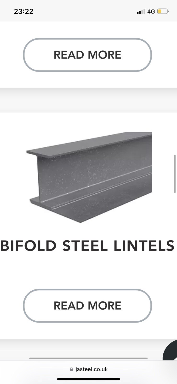 CATNIC STYLE RSJ AND BOX SECTION STEEL BIFOLD DOOR LINTELS NORTH WEST