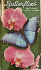 2020-2021 2-Year Pocket Planner "Butterflies" For School, Work, Appointment