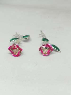 925 Silber Rose zum Pooja und Verschenken - Ein einzigartiges Geschenk für Fr...