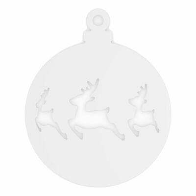 Koziol Virgin White X-Mas Deer Weihnachtsdeko Weihnachten Dekoration Solid Weiß