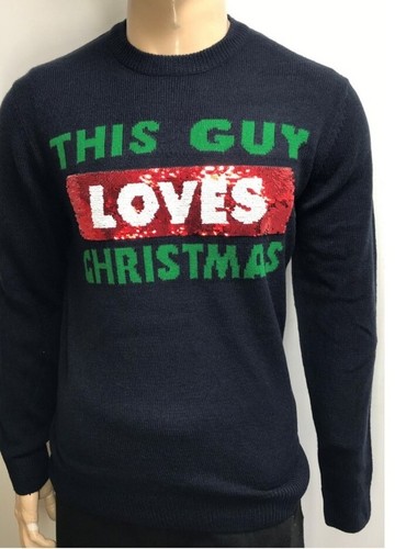Christmas Jumper This Guy Loves/Hates Christmas Size XS - Picture 2 of 3
