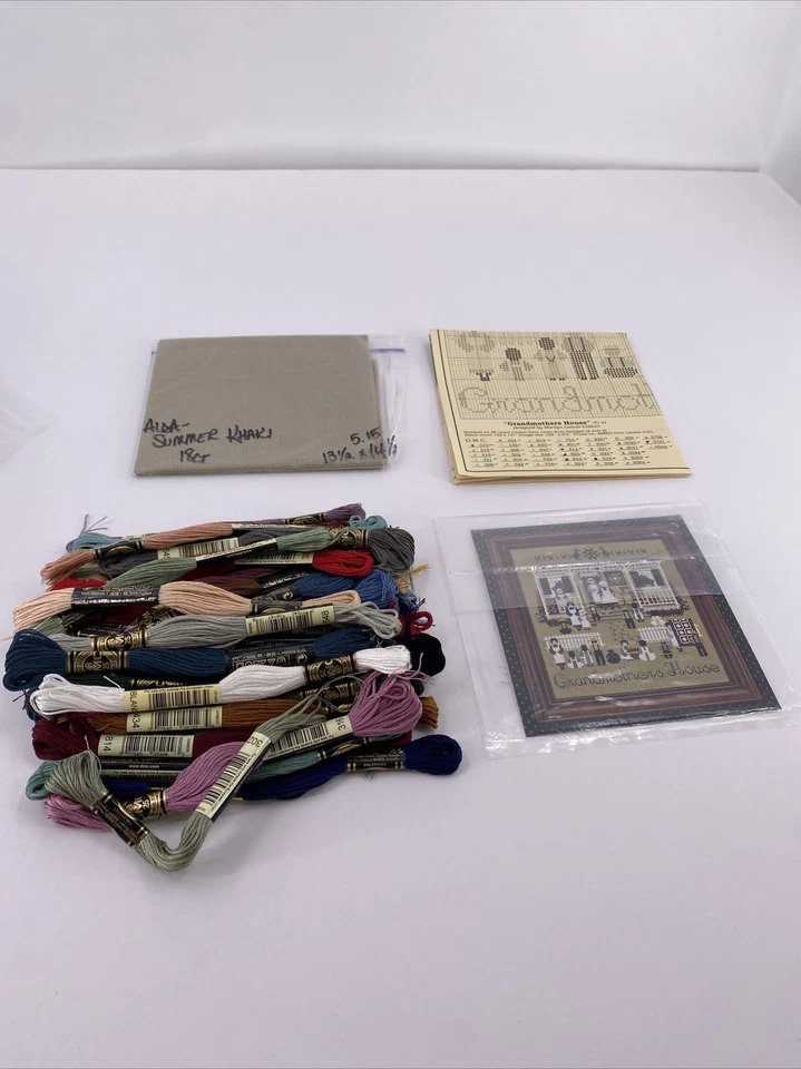 Told In A Garden Grandmothers House Cross Stitch Pattern Chart Cloth Floss - Image 2 of 4