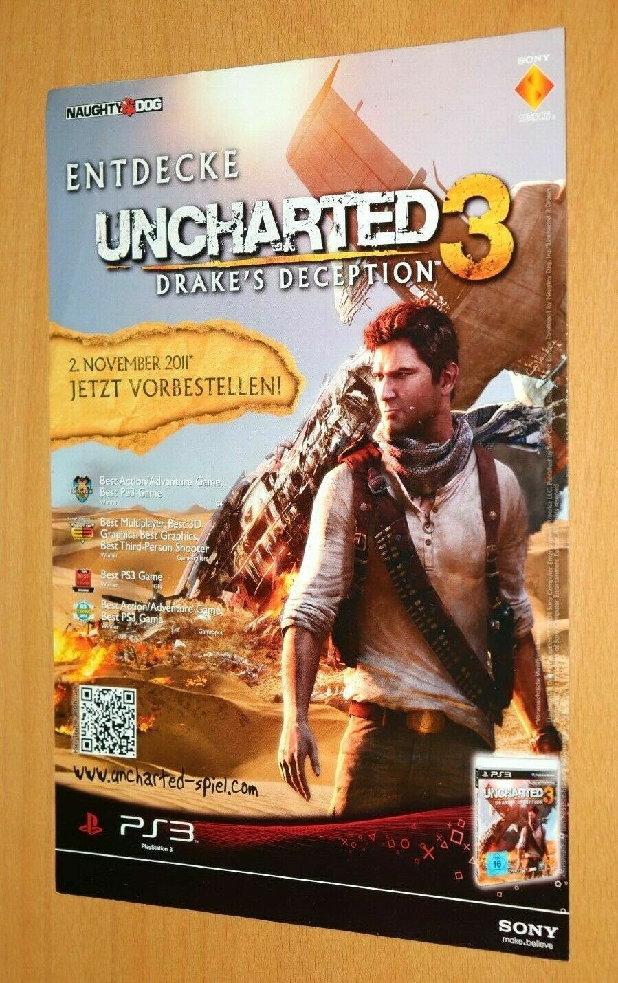 Uncharted Drake's Fortune PS4 PS3 XBOX ONE 360 POSTER MADE IN USA - NVG109