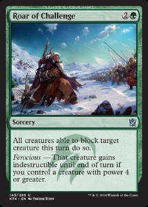 Roar of Challenge x4 - Khans of Tarkir - NM-Mint, English - Khans of Tarkir