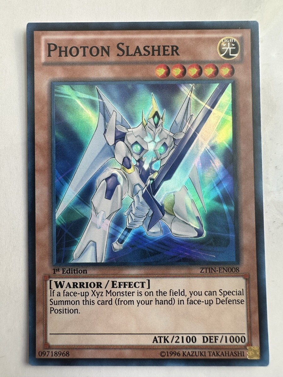 YuGioh Photon Slasher NM (1st Ed.) ZTIN-EN008 Super Rare
