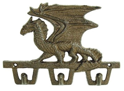 UD Upper Deck Dragon Key Rack Multicolor small Gothic Office Organization