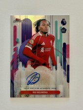 2025-26 Topps Finest Rio Ngumoha RC Auto Liverpool FA-RN Rookie 🔥