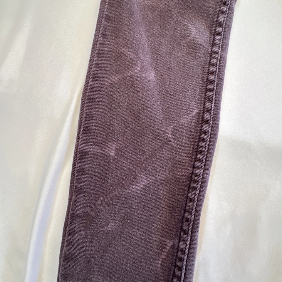 Винтажные мужские джинсы Lip Service Rude 28x32 фиолетовый узкий деним рокабильность гранж Y2K - Изображение 3 из 4