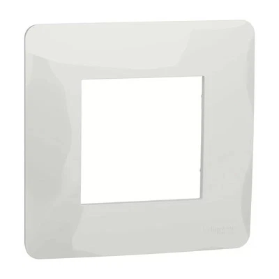 Schneider NU200218 Unica Studio - plaque de finition - Blanc - 1 poste