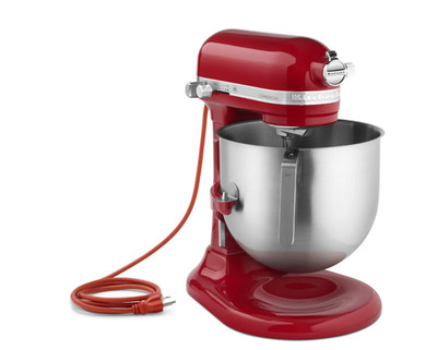 KitchenAid KSM8990ER Red 8 Qt. Bowl Lift Countertop Mixer with Standard Accessor