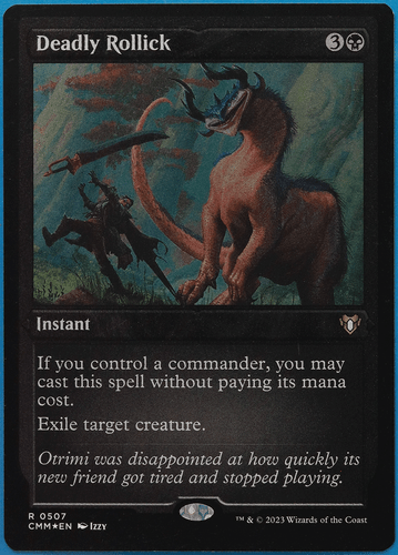 Deadly Rollick (ETCHED) FOIL Commander Masters NM Etched CARD (495646) ABUGames