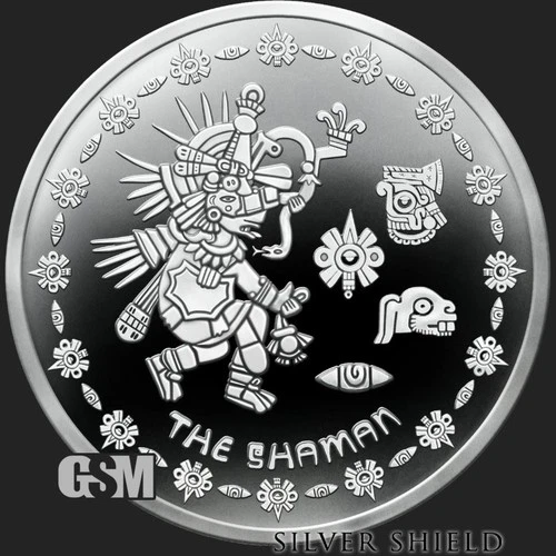 2025 - THE SHAMAN -  1 oz .999 Fine Silver Shield Proof MICROMINTAGE - IN STOCK!