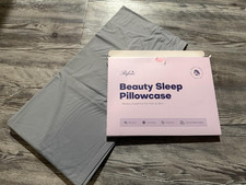 Ice Cooling Pillow Case for Hot Sleepers Light Gray Standard Size NEW