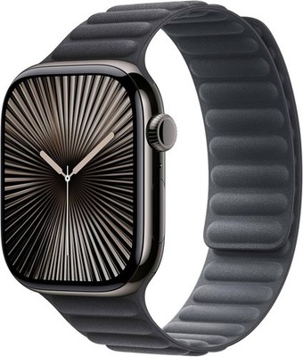Generic Magnetic Link Band 42 44  45 46MM Apple Watch Series 7 8 9 10 11 - Black