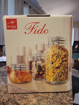 Bormioli Rocco Fido 3 Piece Jar Chalk Set