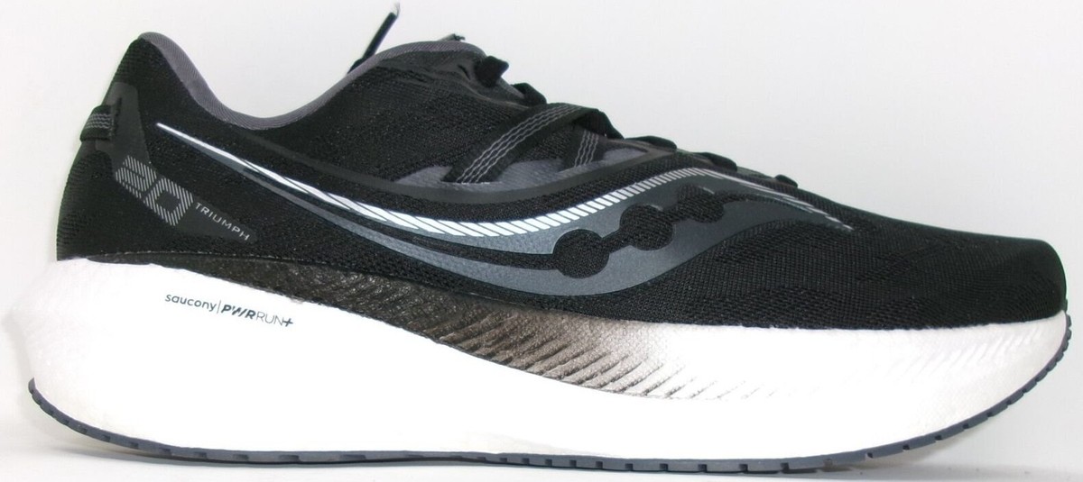 Saucony Men’s Black and White Triumph 20 Running Sneakers Size 14 Saucony Men main image 3
