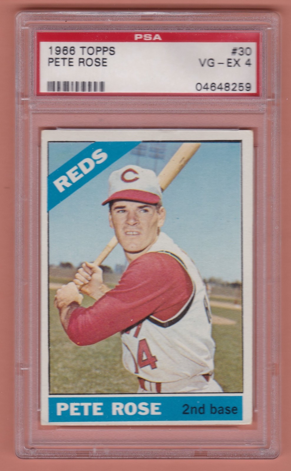 1966 Topps Pete Rose #30 PSA 4