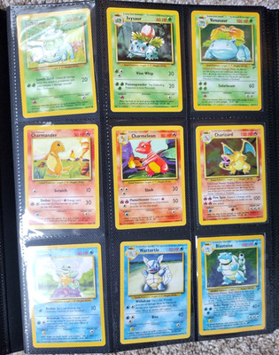 Original 151 Pokemon Cards Complete Set 1st Gen Jungle Fossil Base
