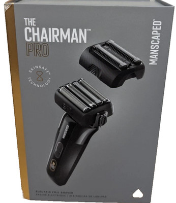 MANSCAPED  The Chairman PRO Men s Foil Face Shaver - Two Interchangeable Blades