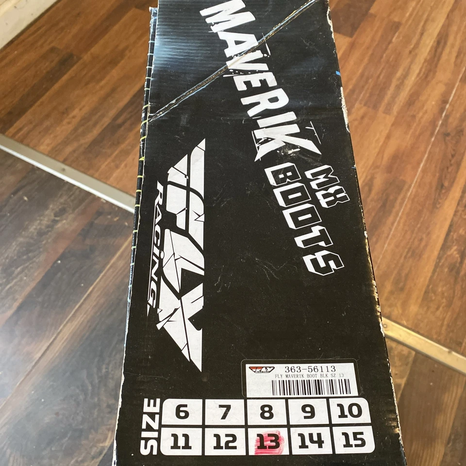 Fly Racing Maverik MX 靴子 13 码 — 第 3/4 张图片