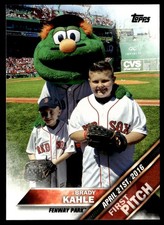 2016 Topps Update #FP-4 Brady Kahle Boston Red Sox First Pitch