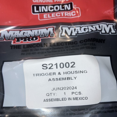 #ad Lincoln Electric Trigger Housing 9SS21002 Assembly S21002 Magnum Pro $39.99