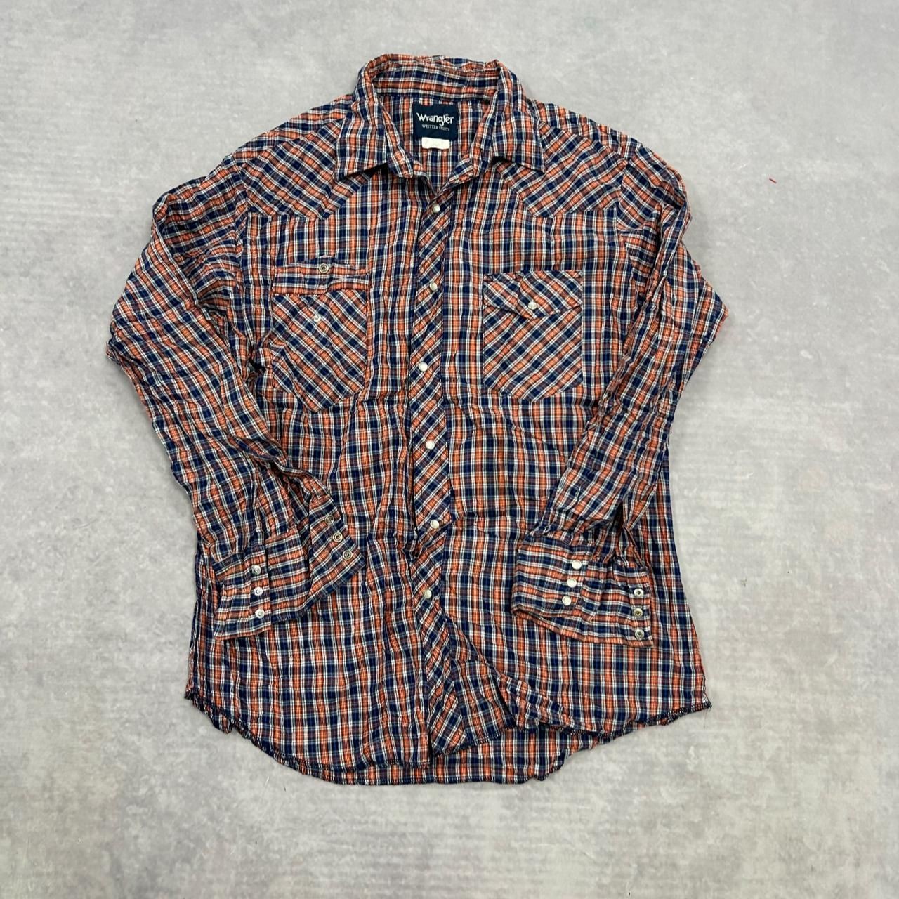 Wrangler Western Shirt checked patterned long sleeve shirt Men's L