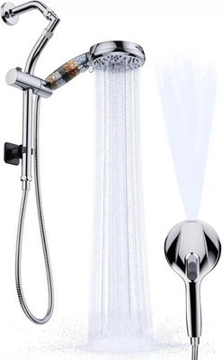 #ad Veken Handheld Shower Head with Filter 1.8 GPM Silver High Pressure 9 Mode $17.52