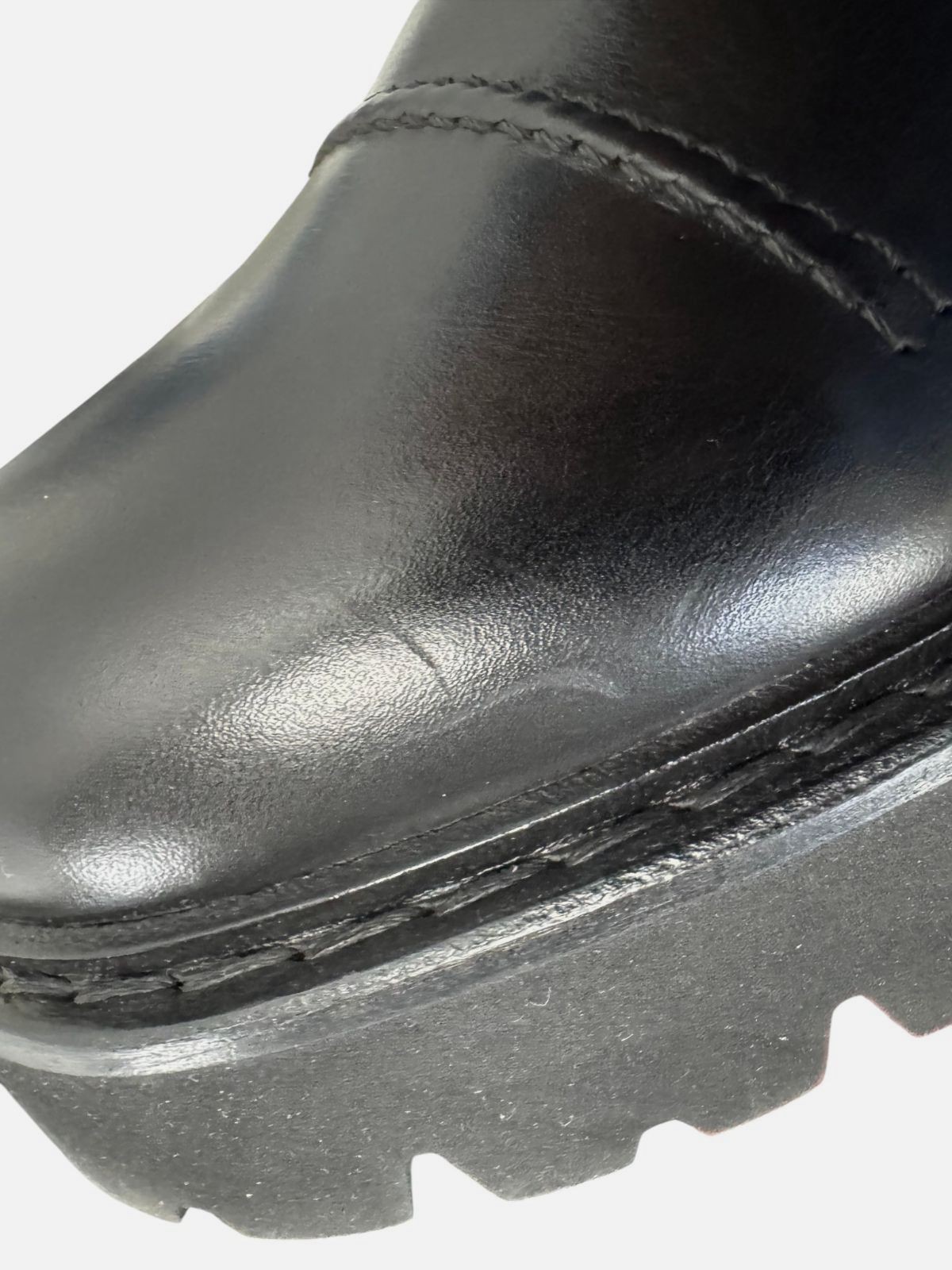 Ferragamo Men's Black George 2 Leather Chelsea Boots Shoes Size 10M image 6